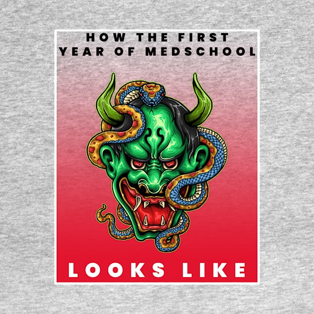 How First Year Of Medschool Looks Like- Medical Student Funny Gift For Nurse & Doctor Medicine by Medical Student Tees